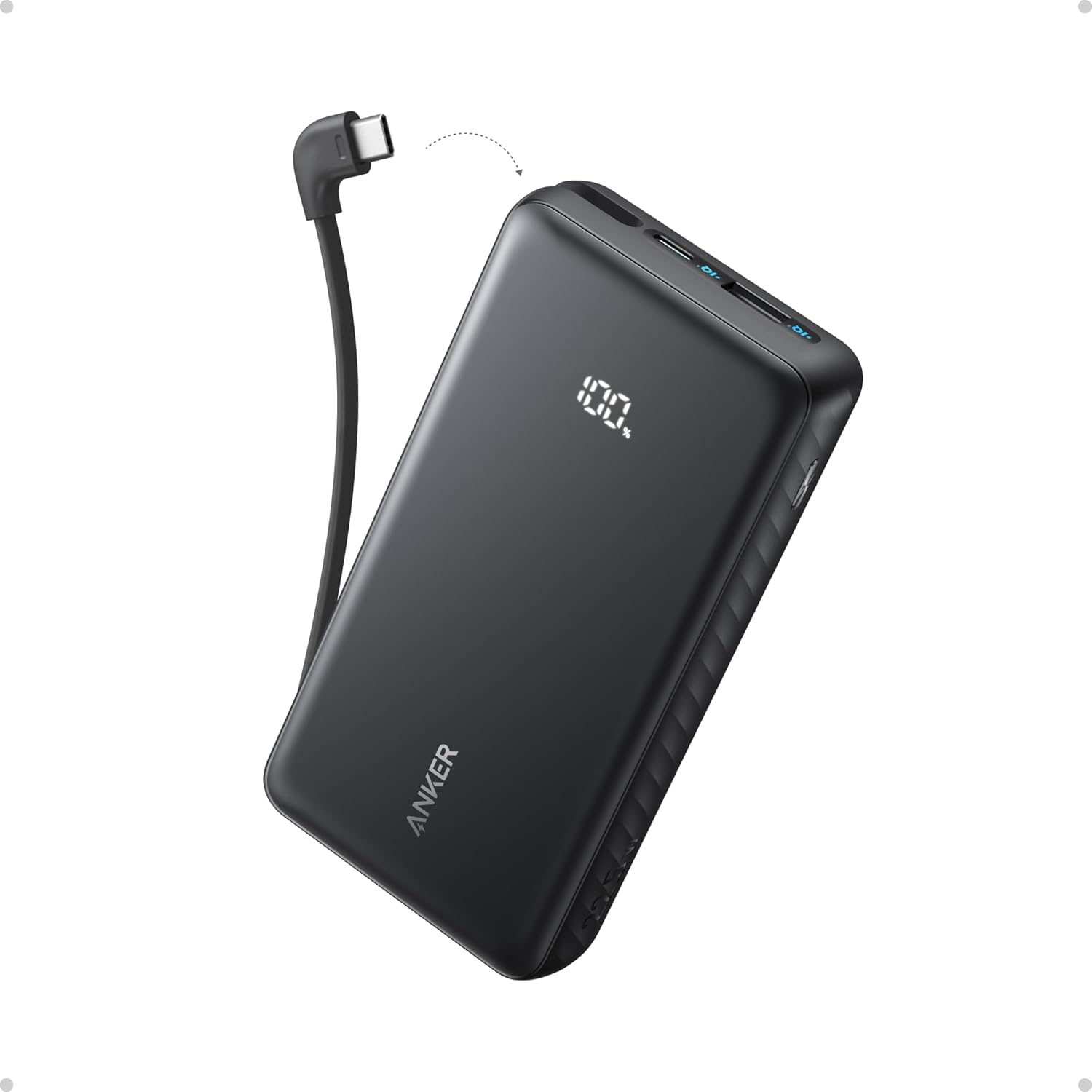 Anker Zolo Power Bank 22.5W Max, USB-C In and Out Fast Charging