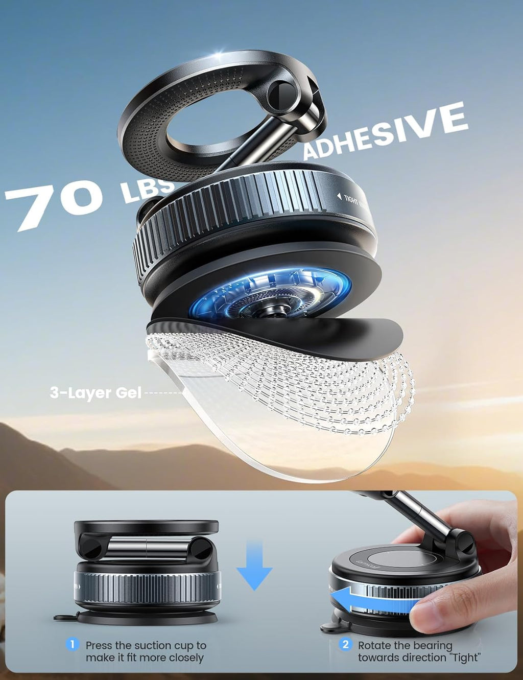 Premium Strong Suction Car Holder