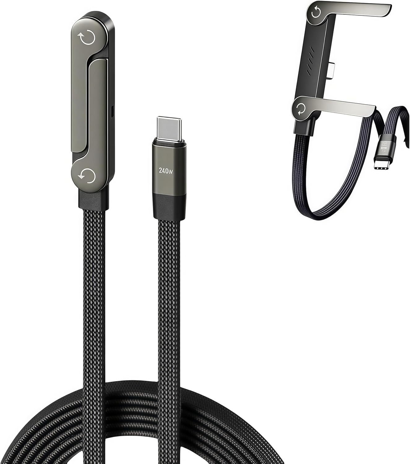FAST CHARGER FOLDING MOBILE STAND, 90° Angle Plug