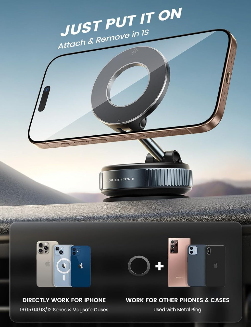 Premium Strong Suction Car Holder