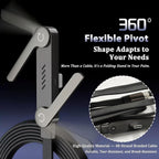 TYPE C - FAST CHARGER FOLDING MOBILE STAND, 90° Angle Plug