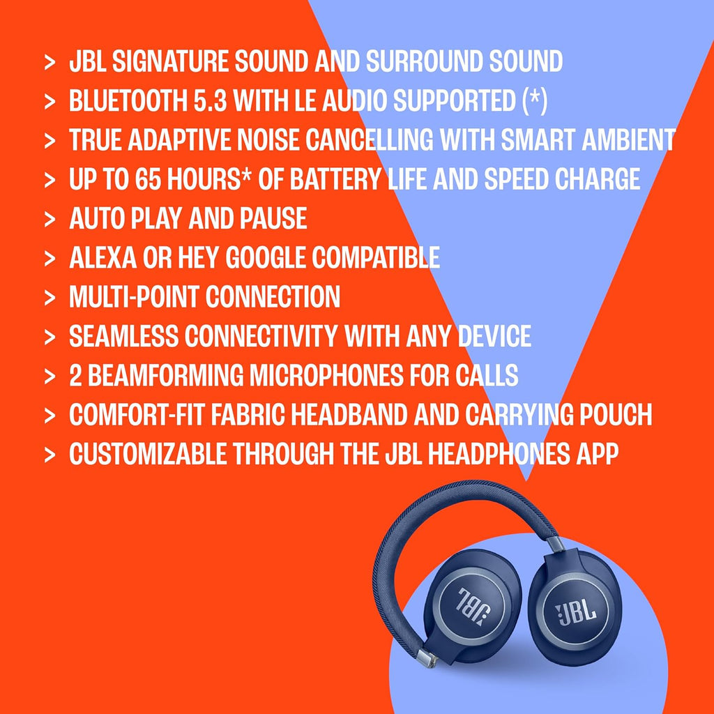 JBL LIVE 770NC Noise Cancelling Headphones