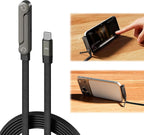 TYPE C - FAST CHARGER FOLDING MOBILE STAND, 90° Angle Plug
