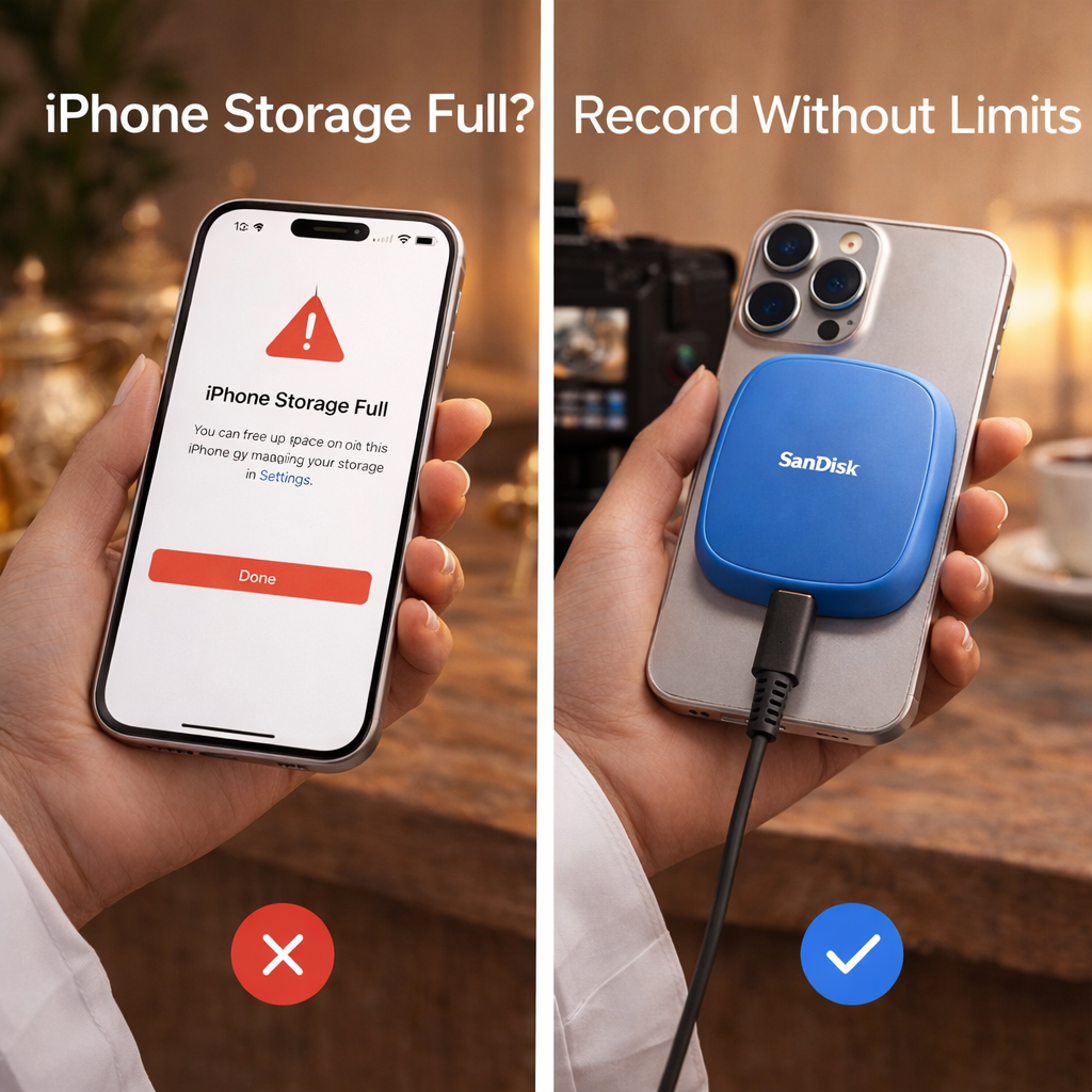 SanDisk Phone Storage SSD - تخزين الهاتف SSD