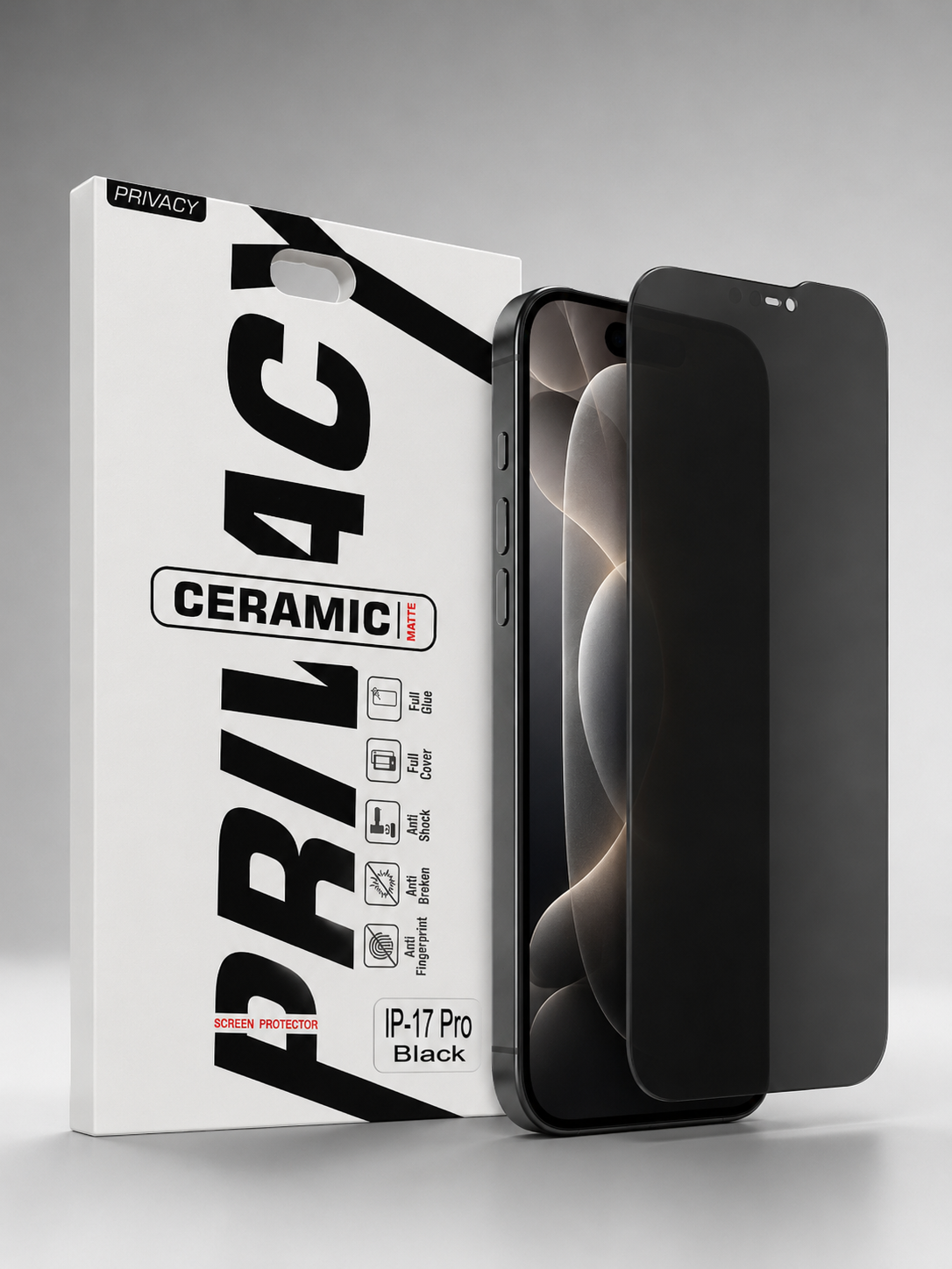 Unbreakable Privacy Matte Screenguard ( BUY 1 GET 1 FREE)