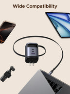 UGREEN 100W Charger with Retractable USB-C Cable